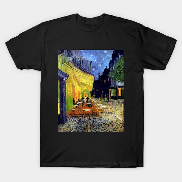 Cafe Terrace at Night T-Shirt by GoshaDron